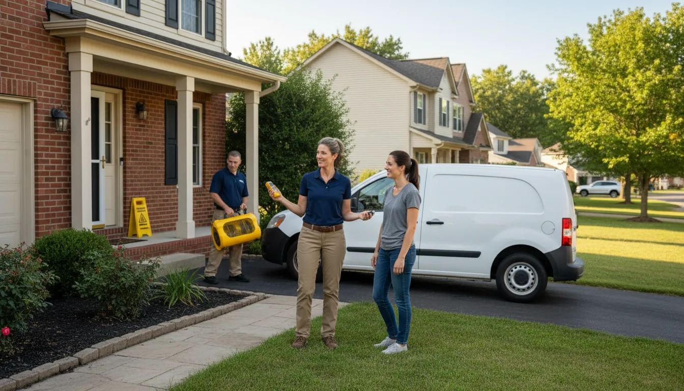 Residential water damage restoration in Red Valley, AZ